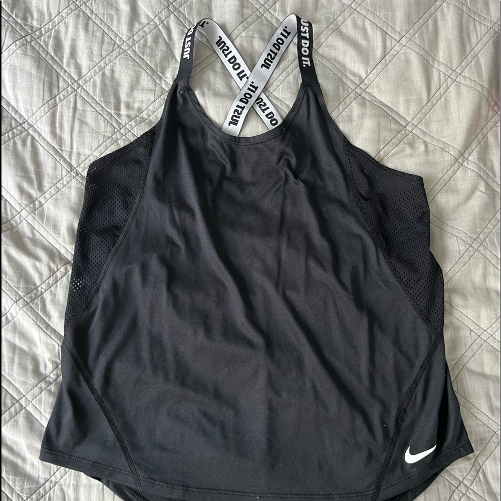 nike dri-fit black tank top